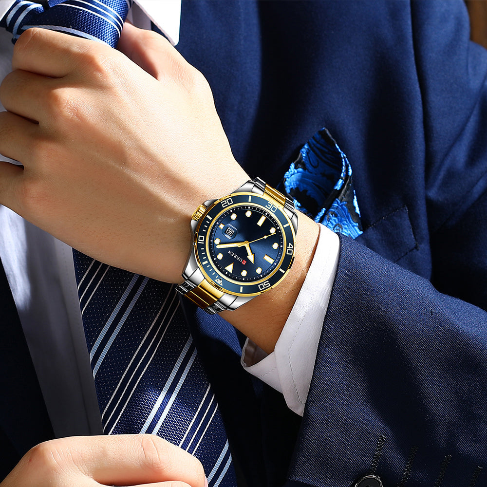 Curren Sub® orologio uomo acciaio