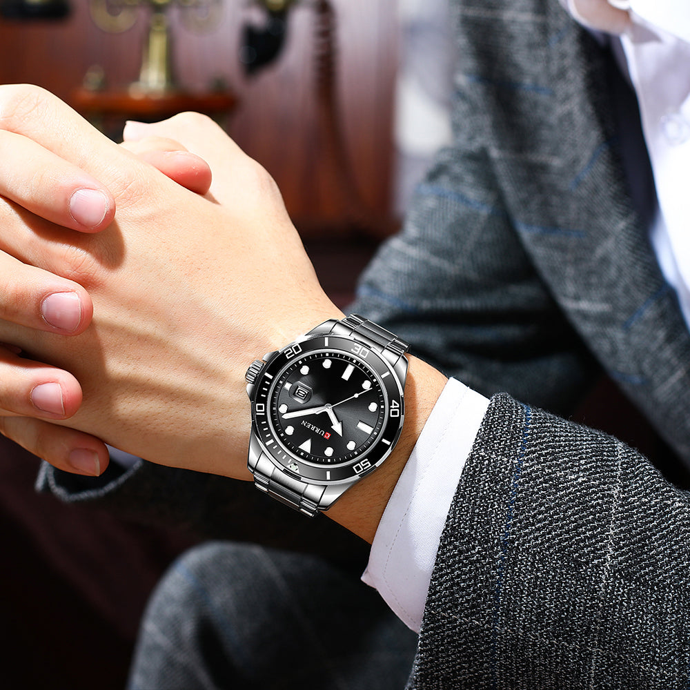 Curren Sub® orologio uomo acciaio