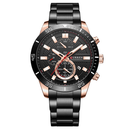 Curren Berna® orologio uomo acciaio